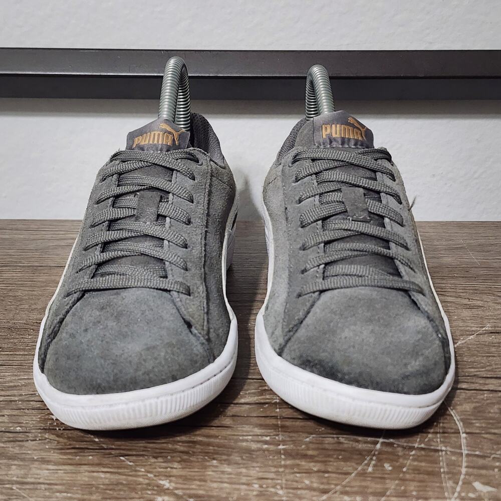 Puma Vikky Suede Women's Casual Lifestyle Shoes Sneakers Size 7 Gray - Picture 2 of 9